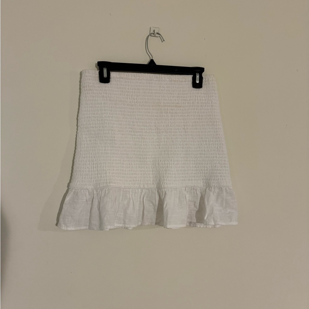 Cotton On Elegant White Ruffle Hem Skirt